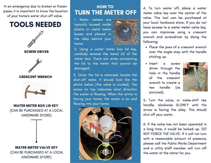 How to Turn Off Water at the Meter Brochure - Page 2